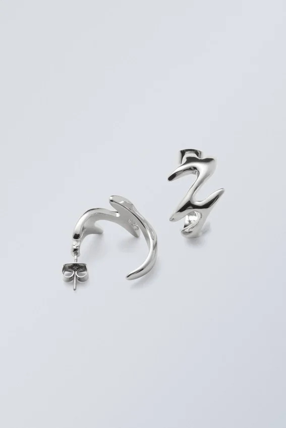 Zickzack-Creolen – Silber Zickzack-Creolen – Silber