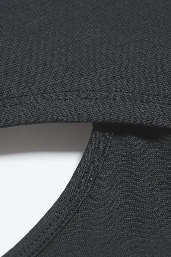 Zweiteiliges Bolero-Oberteil im Lagenlook – Dunkelgrau Zweiteiliges Bolero-Oberteil im Lagenlook – Dunkelgrau